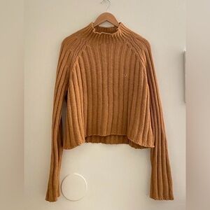 American Eagle Soft Cropped High Neck Sweater- Medium